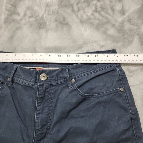 Red Ale By Alesbury Pants Mens 32/34 Navy Blue Slim Straight Bedford Corduroy - Picture 8 of 12